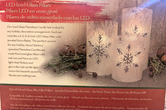 bed bath& beyond LED iced glass pillars