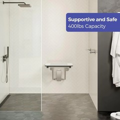 Stardrix 18″ x 16″ ADA Compliant Folding Shower Seat Bench 18×16 Wall Mount