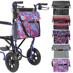 Vive XL Wheelchair Bag – Waterproof, 1 Count (Pack of 1), Purple Floral