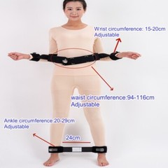 Waist Hands Feet 5 Points Standing Anti-cutting Fast Plug Magnetic Restraint Set