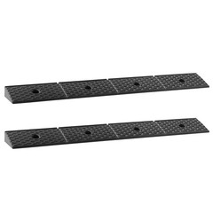 1. 2 Pack Heavy Duty Rubber Curb Ramp 33069LBS 2″ Rise with Drainage
