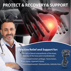 OA Unloader Knee Brace, Offloader Knee Support for Arthritis, Osteoarthritis, Bo