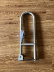 Glacier Bay 24 in. Swing-Up Grab Bar Corrosion Resistant Brushed Stainless Steel