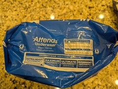 Attends Regular Absorbency Underwear APV40 14 ct size XL (58-68″)