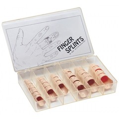 Procare Immobilization Set of Finger Plastic Splints Ambidextrous