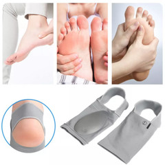 2x Foot Insole Pain Relief Plantar Fasciitis Gel Pads Arch Support Shoes Insert