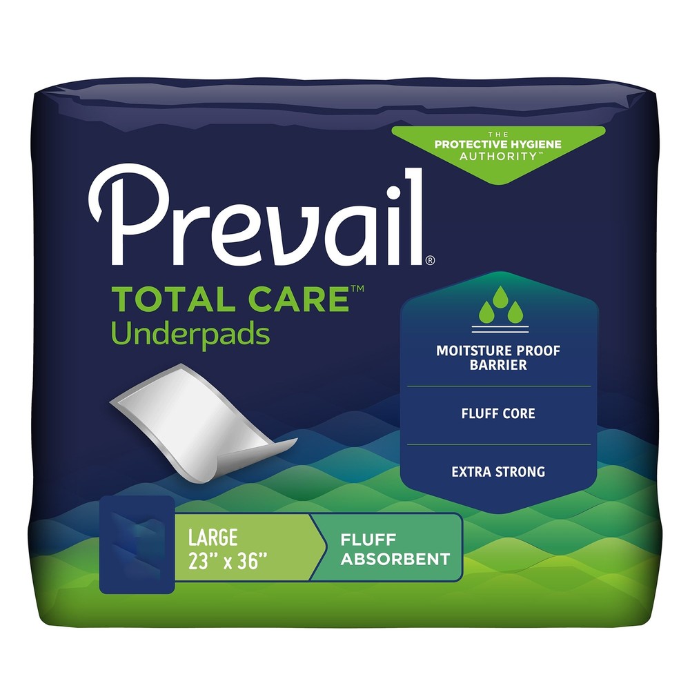 Prevail Total Care Disposable Underpad Fluff 23X36″ UP-150/2 150 pads