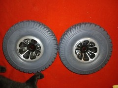 Dark Gray Drive Wheel Assembly for the Pride / Quantum J6 Power Wheelchair #K410