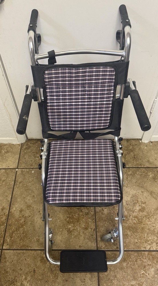 Wheelchair Ultra-Light Wheelchair for The Elderly, Folding Transport Chair. 15lb