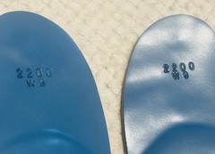 Aetrex L2220 Memory Foam Orthotic Insoles Med-High Arch Support Women Size 9