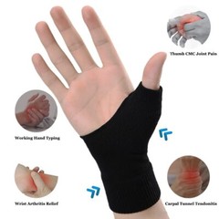 4pcs Wrist Thumb Support Compression Gloves Breathable Hand Injury Relief Gloves