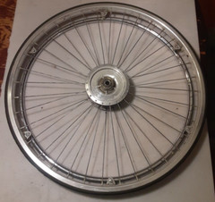 22″ Wheelchair Tires Wheels with- Hand Rims -VERY USED/WORN – as is