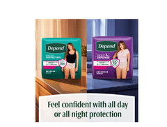 Depend Fresh Protection Incontinence Underwear for Women, Adult Diapers, XL, 68