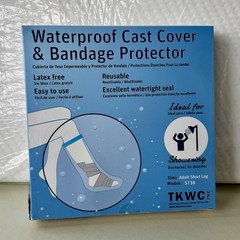 New! Leg Elevation Pillow Memory Foam Rest Wedge + Waterproof Cast Surgery Cover