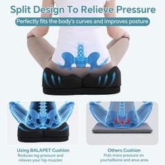Adjustable Bed Sore Cushions for Butt, 2-Layer Memory Foam Bedsore Pressure R…