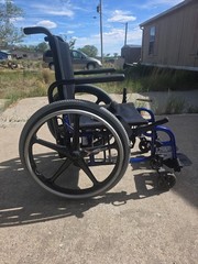 A new Quickie folding wheelchair