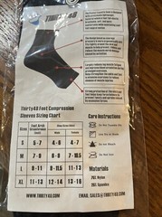 THIRTY48 Compression Sleeves 1 Pairs Size S Plantar Fasciitis Heel Sports NEW