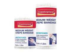Elastoplast Crepe Bandage Medium Weight Supports Strains & Sprains 5cm x 1.6m