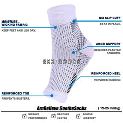 Sport Ankle Support Brace Elastic Compression Foot Plantar Fasciitis Heel Wrap