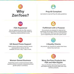 ZenToes Bunion Protector Sleeves Half Sock with Gel Guards Pads – 1 Pair