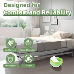 50 Pack Commode Liners with Super Absorbent Pads, Universal Fit All Standard …