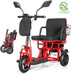 700W Electric 3-Wheel Foldable Senior Mobility Scooter 20 Miles 15mph 300lbs