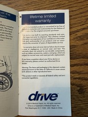 Drive Rollator * R900RD * Red * Holds Up To 300 Pounds *