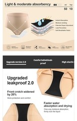 Battewa Quick Dry Incontinence Underwear Women’s Briefs Leak Protection XXL 5pk