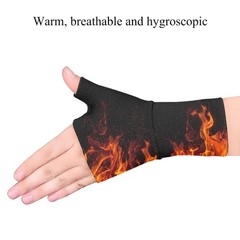 1 Pair Copper Arthritis Compression Split Thumb Wrist Support Joint Pain Relief