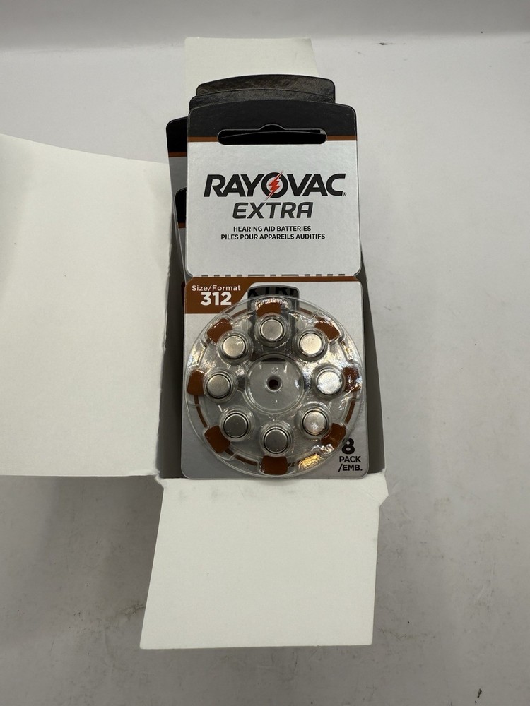 Rayovac Extra Advanced Hearing Aid Battery Size 312 (7 Packs)