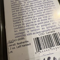 New Parsons ADL Comfort Grip Left Hand Curved Utensil Fork Cutlery 1.7 Oz