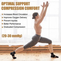 NEENCA Copper Compression Socks, Medical Ankle Support Socks for Injury Recov…
