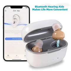 Bluetooth Phone App Rechargeable Hearing Aids For Seniors HearingTest OTC