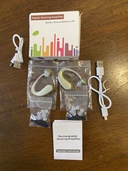 Ear Hearing Amplifiers, Set of 2, Rechargeable Digital Technology