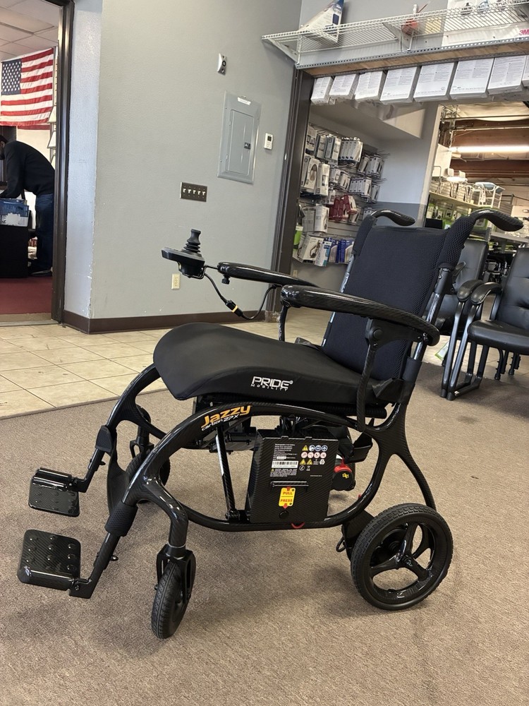 Pride® Jazzy Carbon Lightweight Travel Power Wheelchair