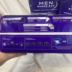 Tena Men Overnight Incontinence Protective Guard Bladder Control Discrete 90 Ct.