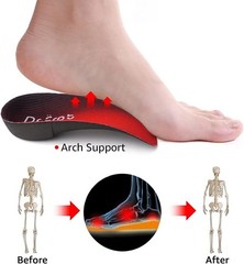 s 3/4 Length Orthotic Insoles, High Arch Support Inserts for Flat Feet Planta…