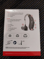 New Sealed RCA OTC Behind-the-Ear Hearing Aid with Recharging Stand – Left/Right