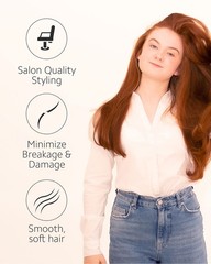 Ibiza Hair Boar Bristle Round Brush (H4-65mm) Hybrid Boar/Nylon for Waves