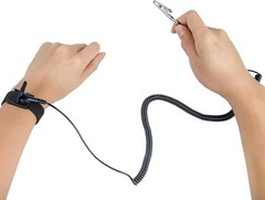 Reusable Anti Static Wrist Straps – Grounding Clip, XL Size Adjustable – 2 Pack