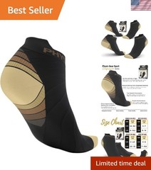 Physix Gear Unisex Compression Ankle Socks – Boost Circulation & Reduce Swelling