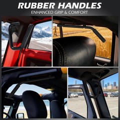 16pcs Front and Rear Grab Handles Kit Bars Compatible for Black