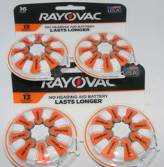 Rayovac Hearing Aid Batteries Size 13, 2 packs – 16 PACK x 2 32 total BBD 5/24
