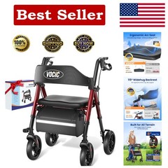 Z21 Rollator Walker for Seniors with Seat – Supports 350lbs, Lightweight & Fo…