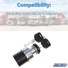 3545580C2 Ignition Switch with Key Compatible with International Trucks