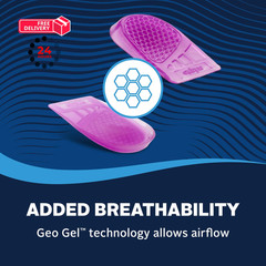 Airplus Gel Heel Cushions- (FSA&HSA Eligible) Shock Absorbing 5-11, Pink