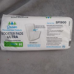 Secure Personal Care Products Booster Pads Ultra SP1900 Bladder Control 20 Ct.