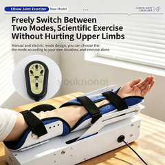 Adjustable Elbow Exerciser, 6-Speed CPM Machine for Post-Surgery Injury Recovery