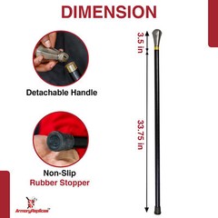 Vintage-Inspired Elegant Walking Cane Perfect for Collections & Costumes