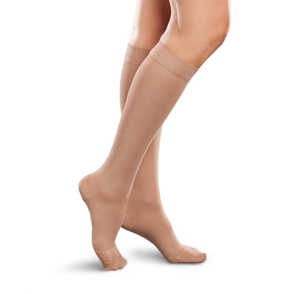 Therafirm Ease Knee High 30-40mmHg (Sand, Large Short)